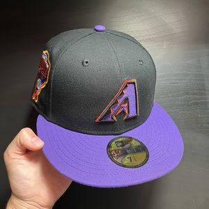 Hat Club Exclusive Cool Fashion Arizona Diamondbacks Hat Size 7 1/8 Patch A